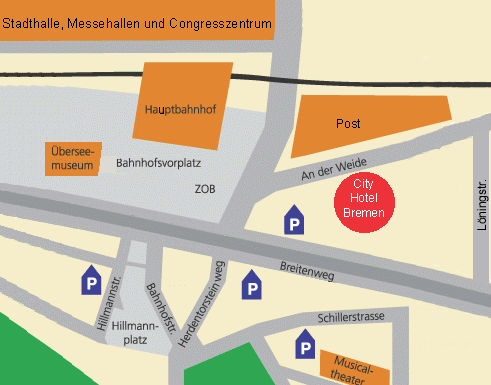 City-hotel-bremen-map